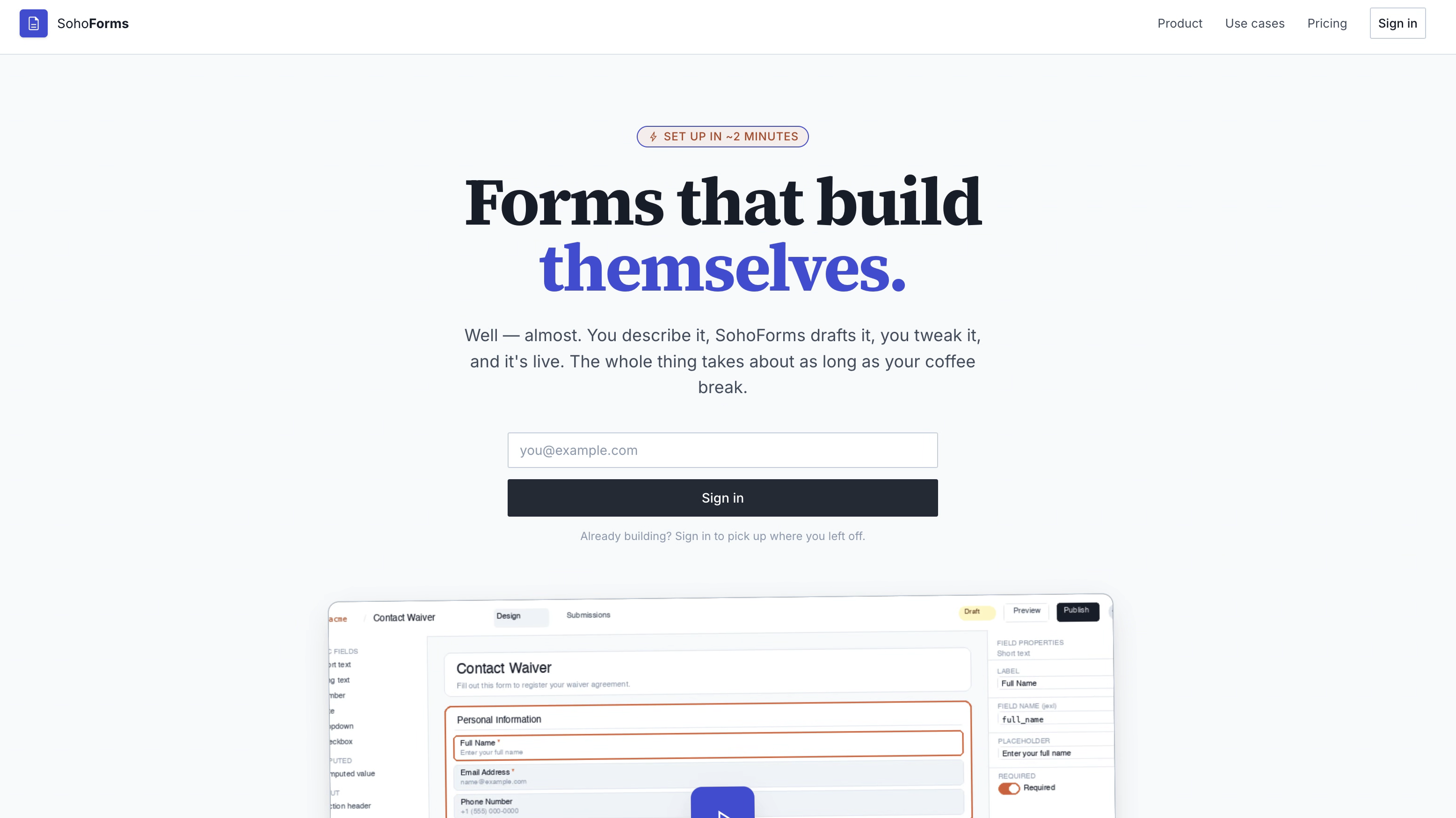 Landing Page