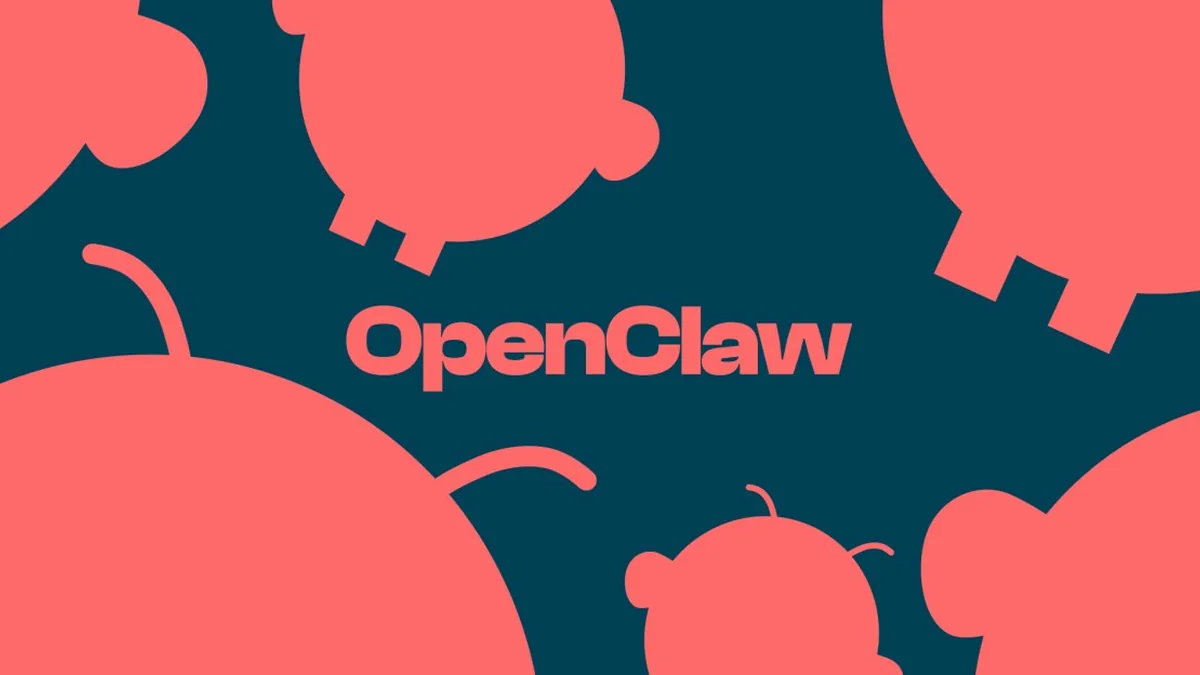 The OpenClaw logo on a dark blue background.