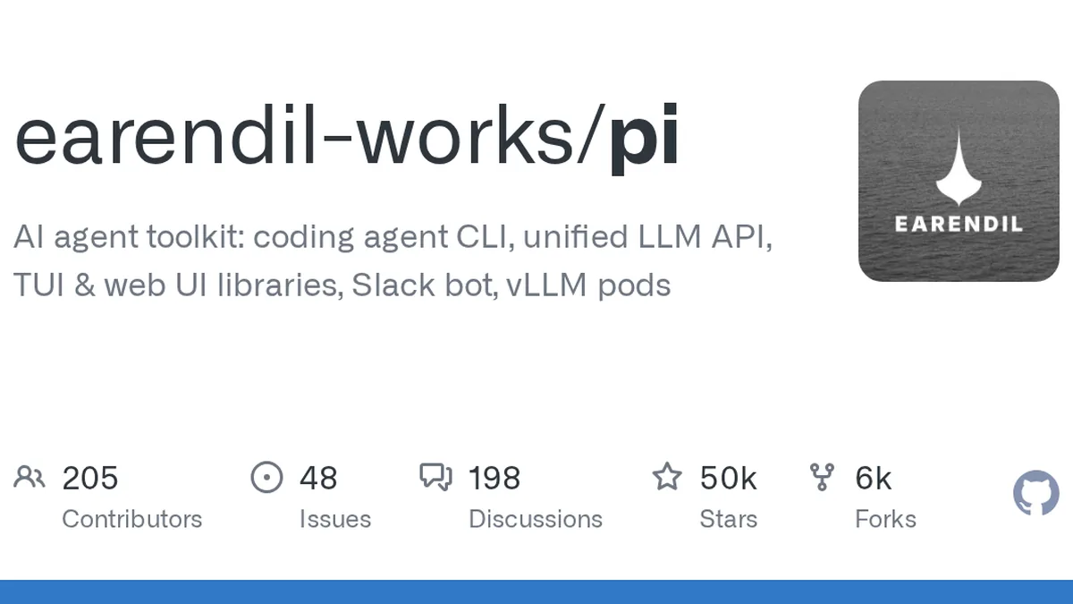 AI agent toolkit: coding agent CLI, unified LLM API, TUI & web UI libraries, Slack bot, vLLM pods - earendil-works/pi
