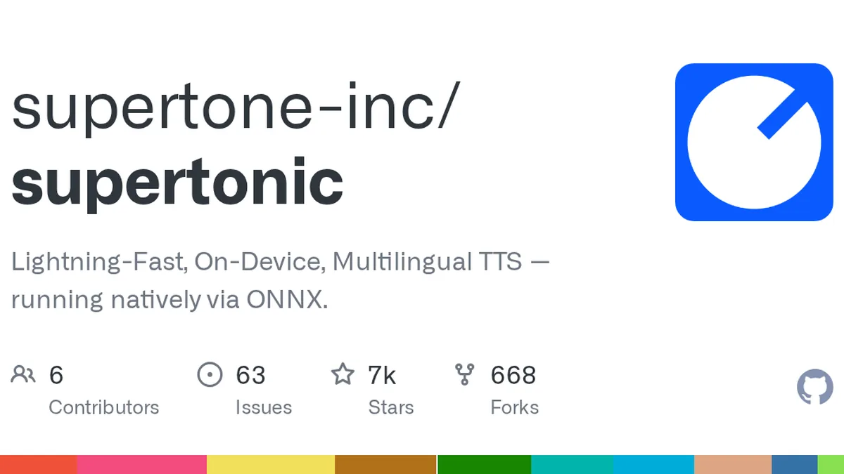 Lightning-Fast, On-Device, Multilingual TTS — running natively via ONNX. - supertone-inc/supertonic