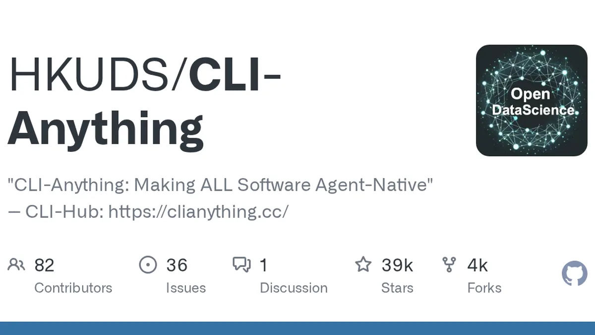 "CLI-Anything: Making ALL Software Agent-Native" -- CLI-Hub: https://clianything.cc/ - HKUDS/CLI-Anything