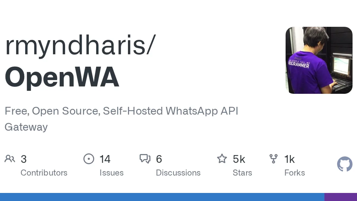 Free, Open Source, Self-Hosted WhatsApp API Gateway - rmyndharis/OpenWA