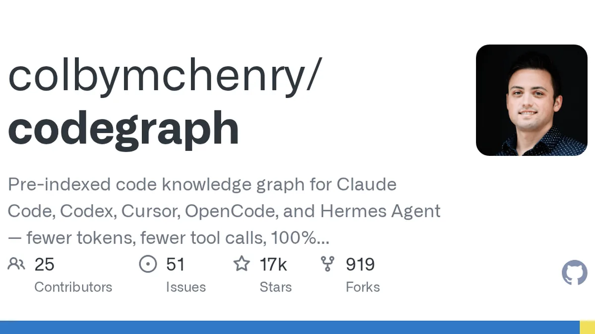 Pre-indexed code knowledge graph for Claude Code, Codex, Cursor, and OpenCode — fewer tokens, fewer tool calls, 100% local - colbymchenry/codegraph