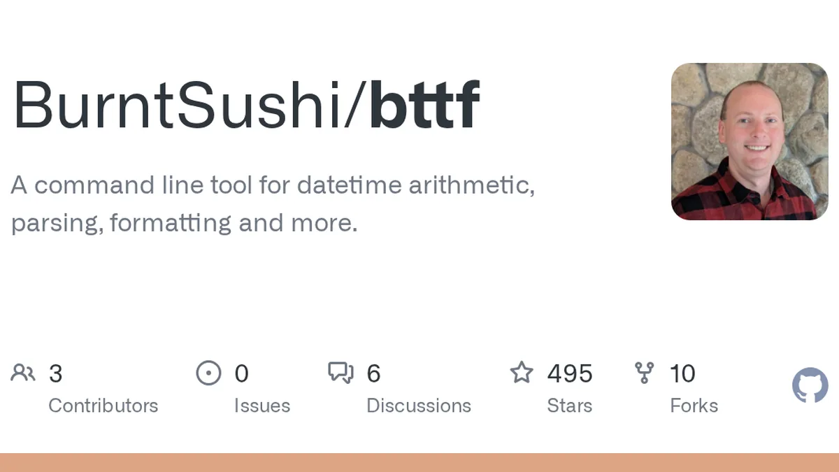 A command line tool for datetime arithmetic, parsing, formatting and more. - BurntSushi/bttf