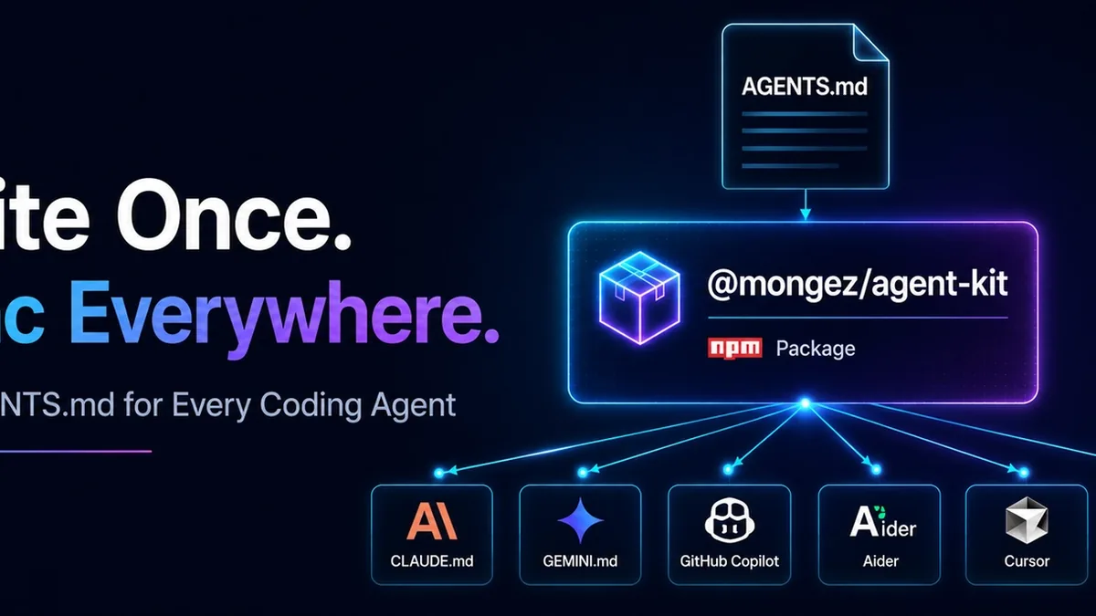 One AGENTS.md for Every Coding Agent: Auto-Derive CLAUDE.md, GEMINI.md & Copilot Instructions