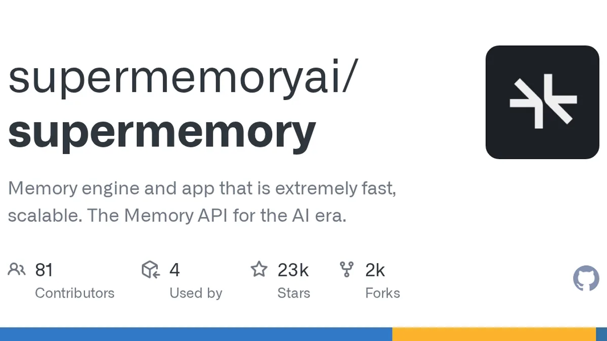 Memory engine and app that is extremely fast, scalable. The Memory API for the AI era. - supermemoryai/supermemory