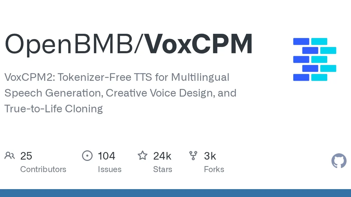 VoxCPM2: Tokenizer-Free TTS for Multilingual Speech Generation, Creative Voice Design, and True-to-Life Cloning - OpenBMB/VoxCPM