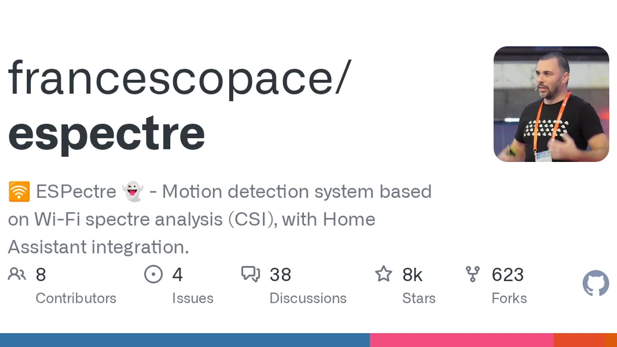 🛜 ESPectre 👻  - Motion detection system based on Wi-Fi spectre analysis (CSI), with Home Assistant integration. - francescopace/espectre