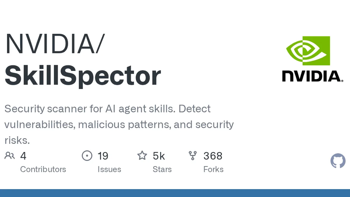 Security scanner for AI agent skills. Detect vulnerabilities, malicious patterns, and security risks. - NVIDIA/SkillSpector