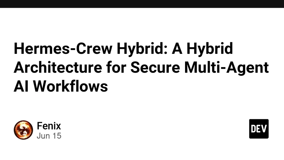 Hermes-Crew Hybrid: A Hybrid Architecture for Secure Multi-Agent AI Workflows