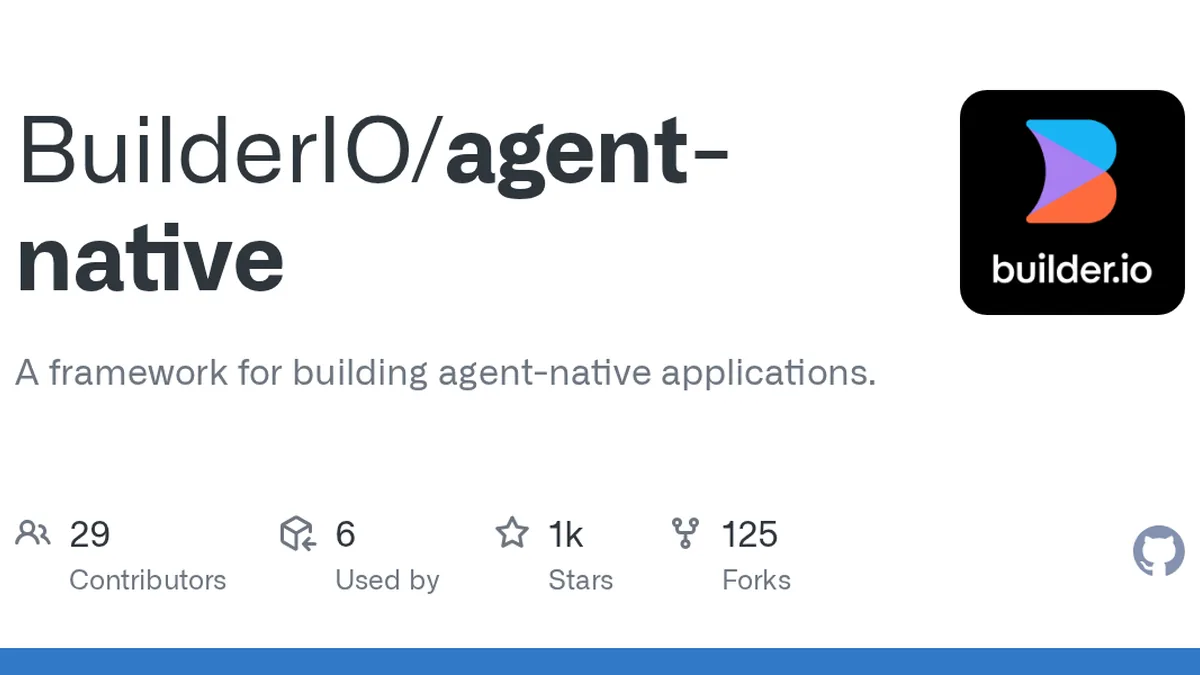 A framework for building agent-native applications. - BuilderIO/agent-native