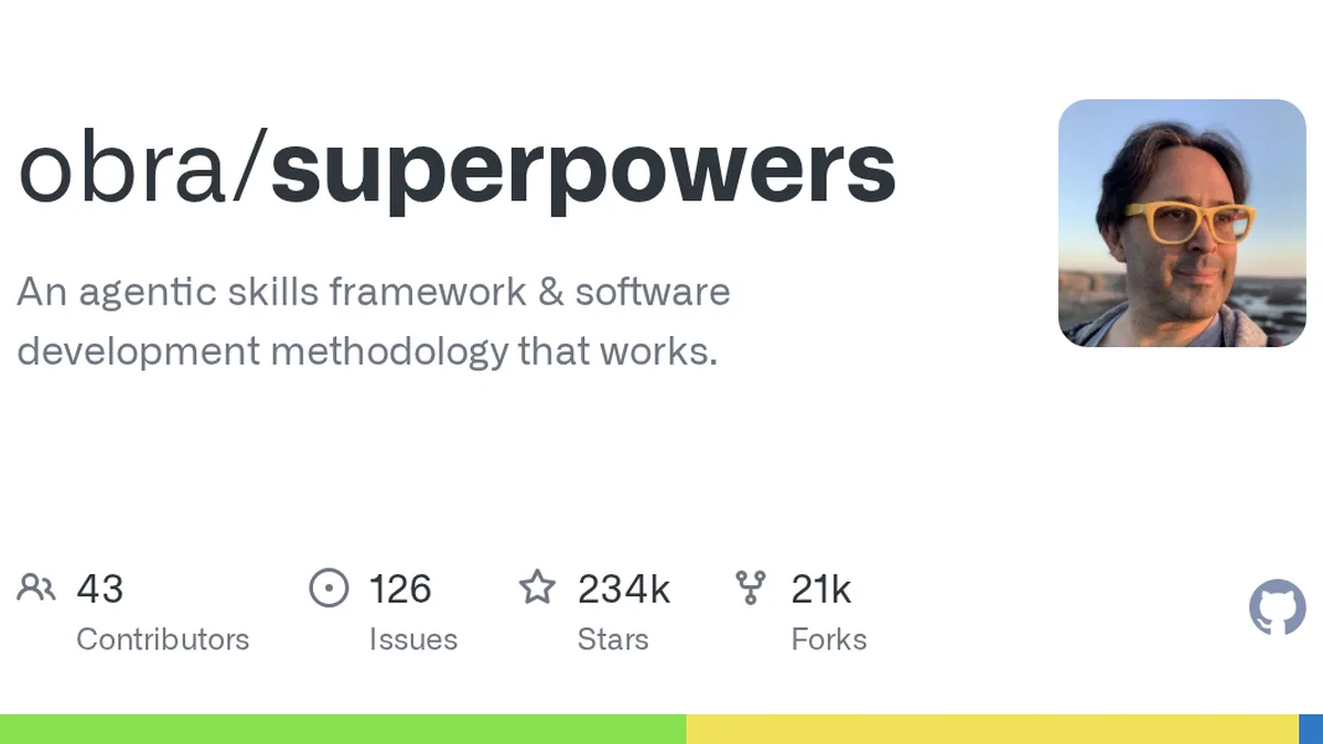 An agentic skills framework & software development methodology that works. - obra/superpowers