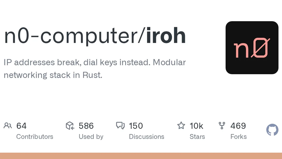 IP addresses break, dial keys instead. Modular networking stack in Rust. - n0-computer/iroh