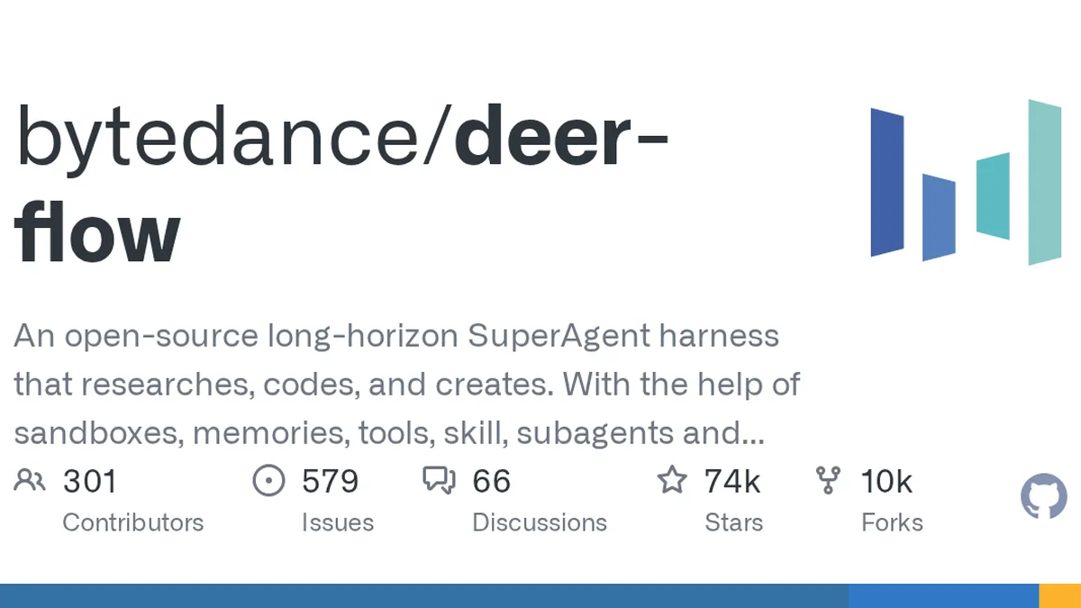 An open-source long-horizon SuperAgent harness that researches, codes, and creates. With the help of sandboxes, memories, tools, skill, subagents and message gateway, it handles different levels of...