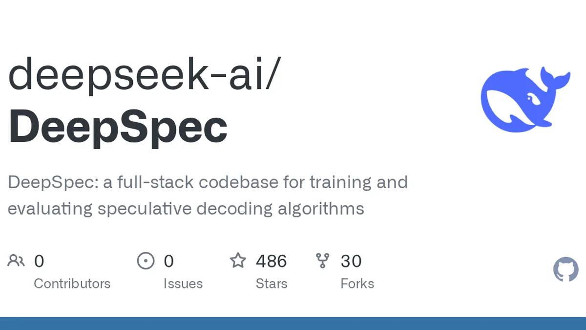 DeepSpec: a full-stack codebase for training and evaluating speculative decoding algorithms - deepseek-ai/DeepSpec