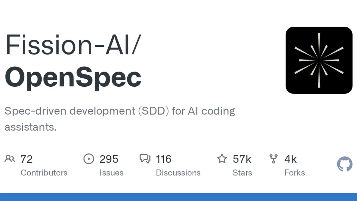 Spec-driven development (SDD) for AI coding assistants. - Fission-AI/OpenSpec