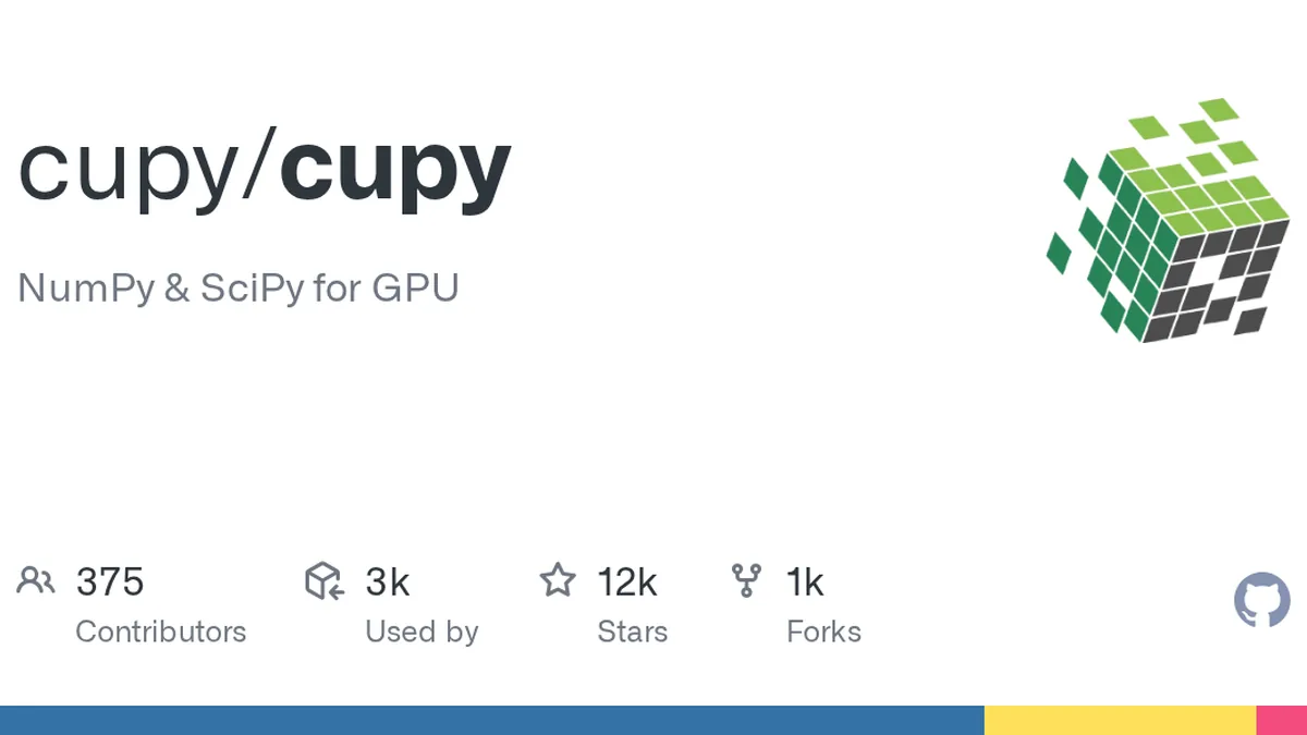 NumPy & SciPy for GPU. Contribute to cupy/cupy development by creating an account on GitHub.