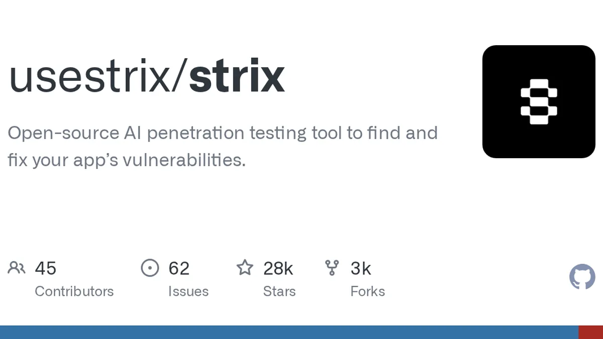 Open-source AI penetration testing tool to find and fix your app’s vulnerabilities. - usestrix/strix