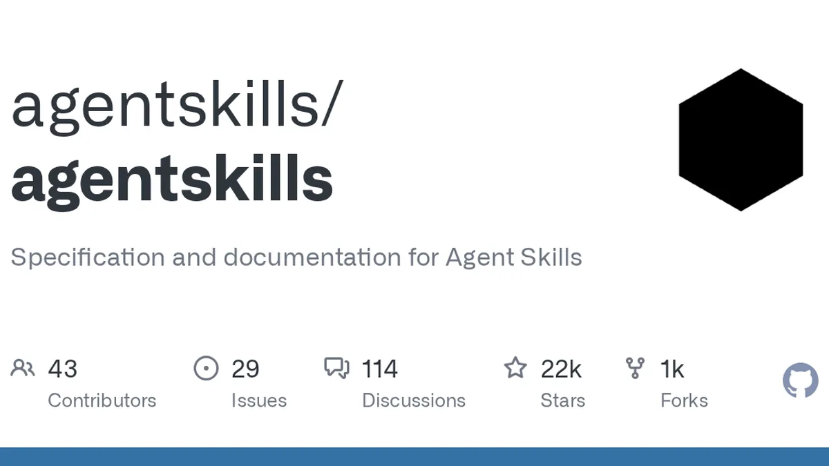 Specification and documentation for Agent Skills. Contribute to agentskills/agentskills development by creating an account on GitHub.