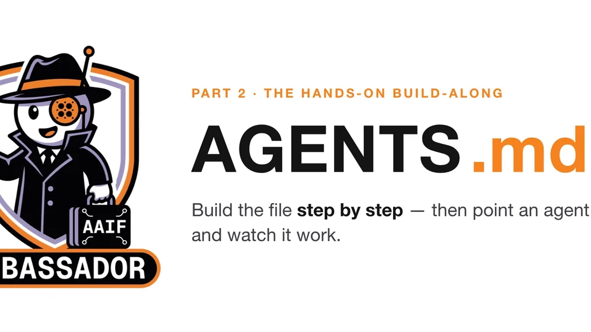 AGENTS.md, Hands-On: Build One Step by Step (and Watch an Agent Use It)