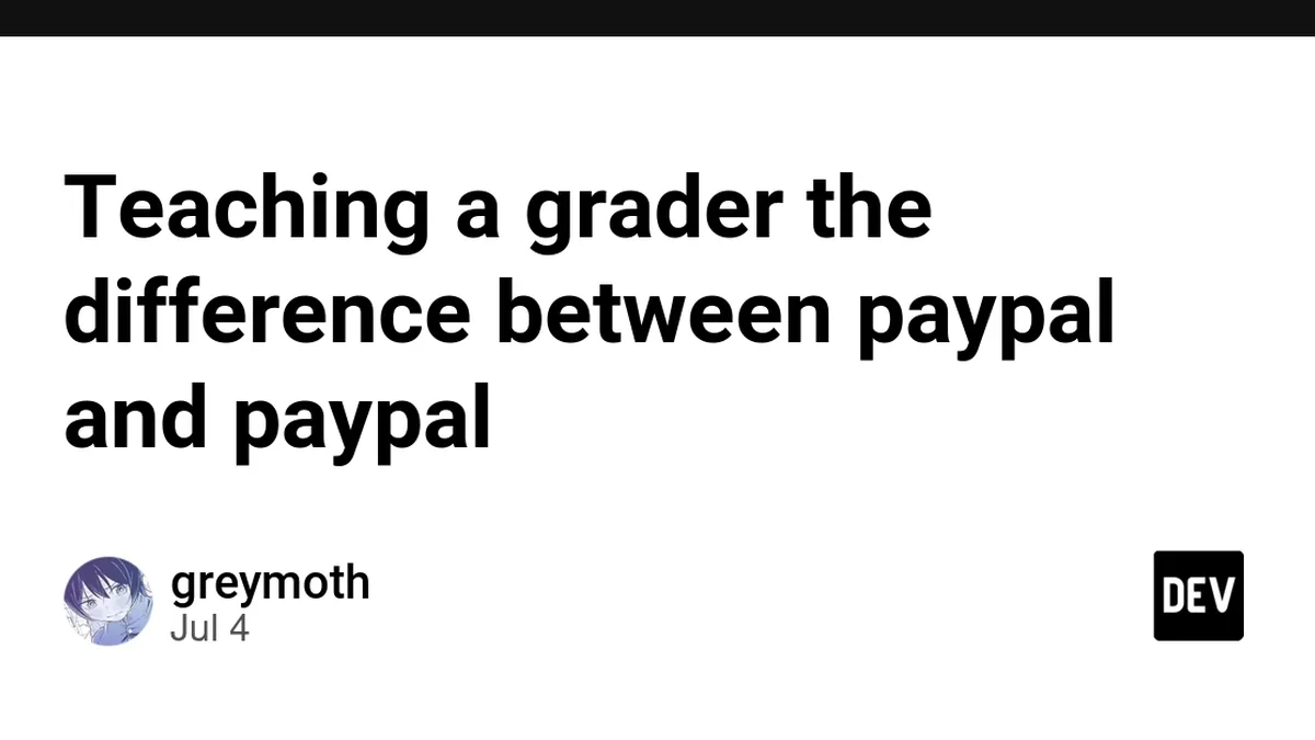 Teaching a grader the difference between pаypаl and paypal