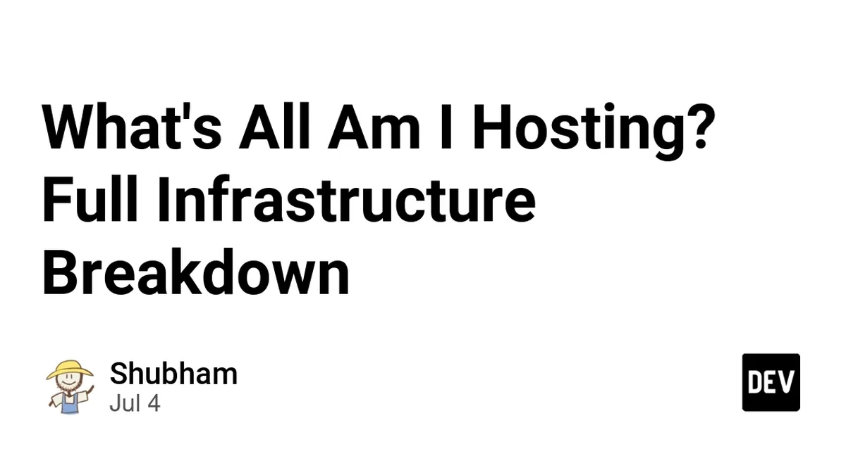 What's All Am I Hosting? Full Infrastructure Breakdown