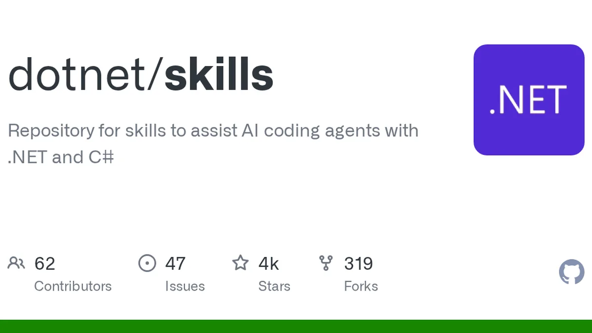 Repository for skills to assist AI coding agents with .NET and C# - dotnet/skills