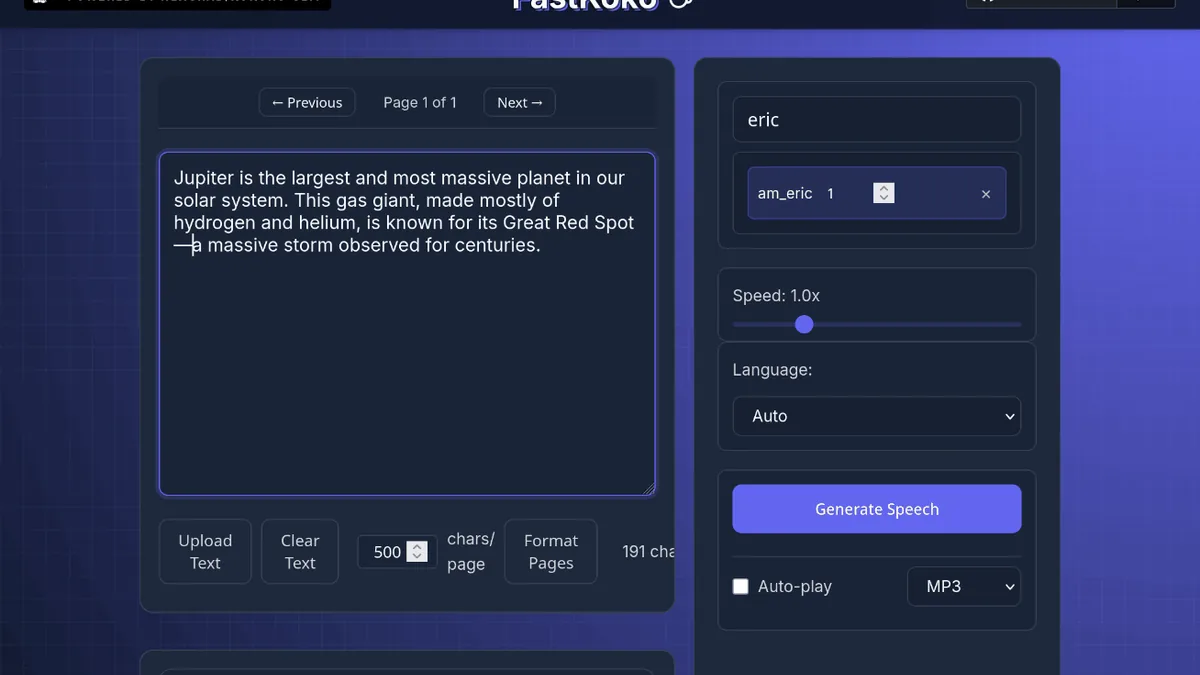 Local, CPU-Friendly, High-Quality TTS (Text-to-Speech) with Kokoro