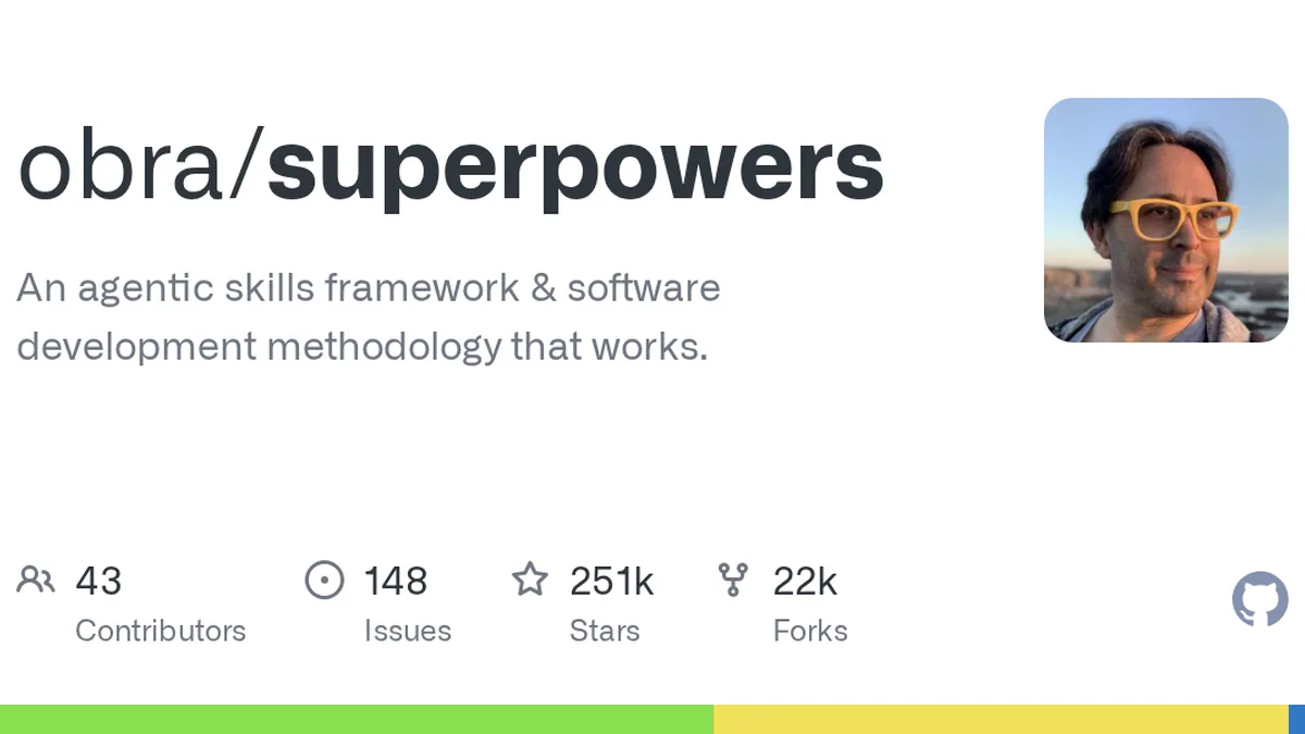 An agentic skills framework & software development methodology that works. - obra/superpowers