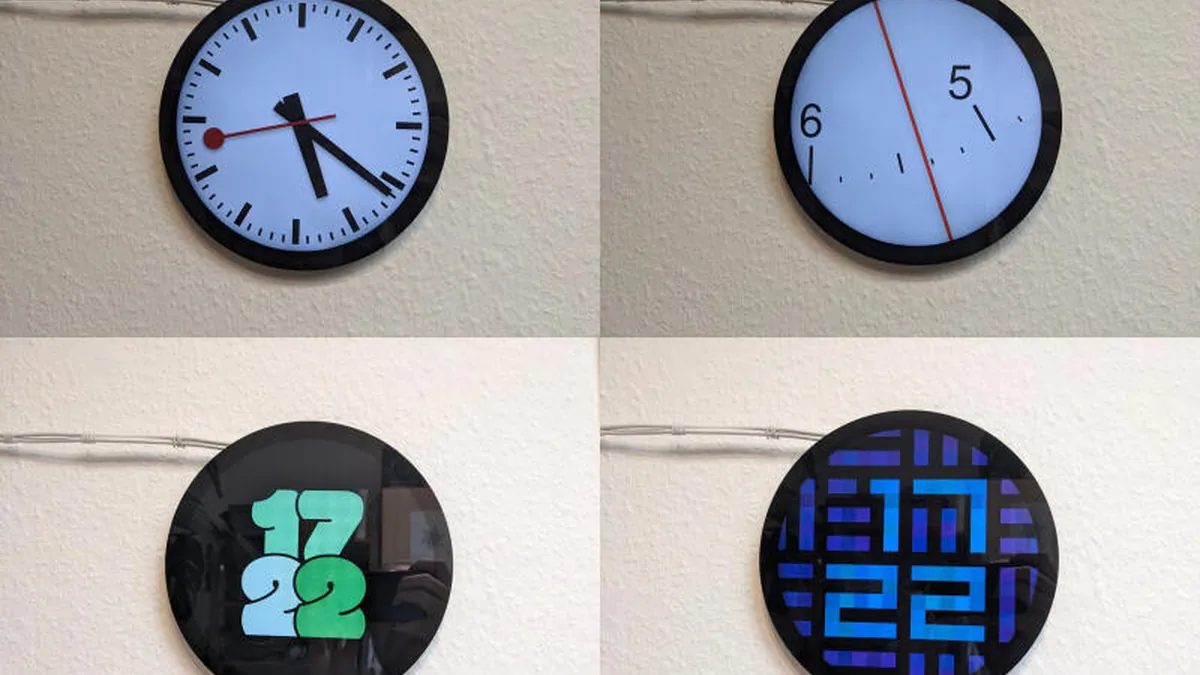 How to build a circular LCD clock