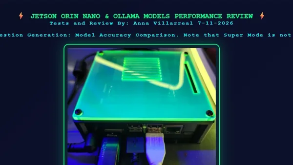 Simple Benchmark Review: Ollama on Jetson Nano