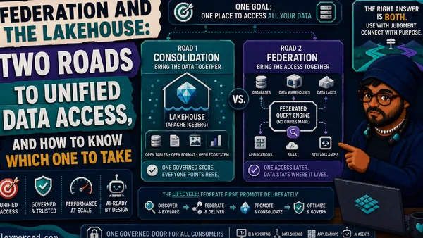 Federation and the Lakehouse: Two Roads to Unified Data Access, and How to Know Which One to Take