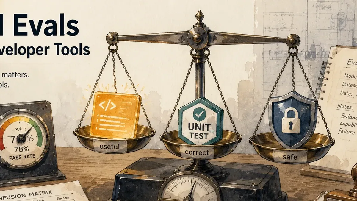 LLM Evals For Developer Tools: Useful, Correct, Safe