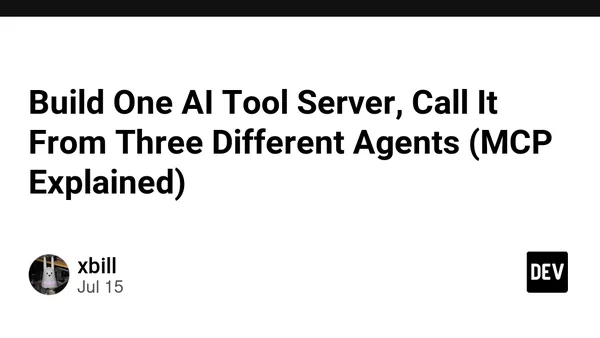 Build One AI Tool Server, Call It From Three Different Agents (MCP Explained)