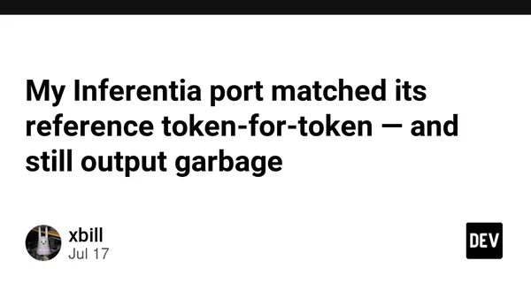 My Inferentia port matched its reference token-for-token — and still output garbage