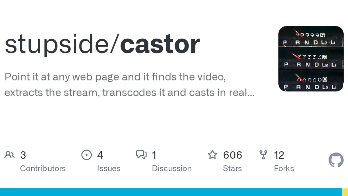 Point it at any web page and it finds the video, extracts the stream, transcodes it and casts in real time to your TV. It even burns subtitles…. - stupside/castor
