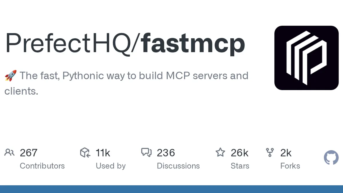 🚀 The fast, Pythonic way to build MCP servers and clients. - PrefectHQ/fastmcp