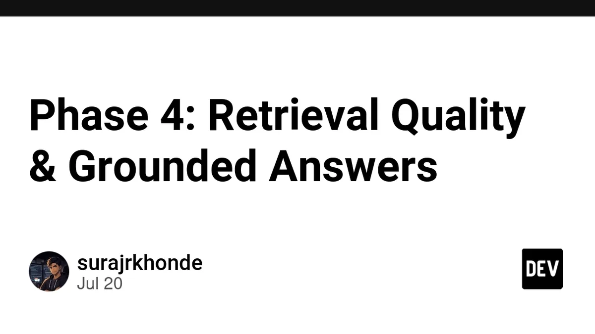 Phase 4: Retrieval Quality & Grounded Answers