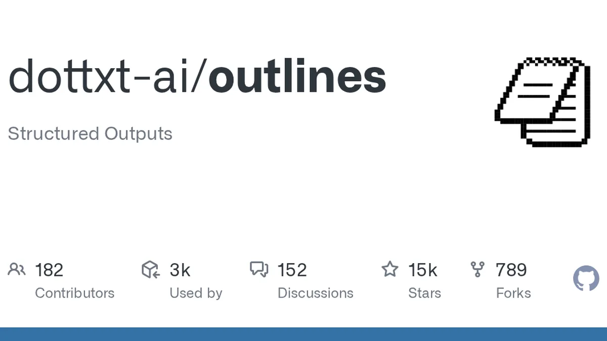 Structured Outputs. Contribute to dottxt-ai/outlines development by creating an account on GitHub.