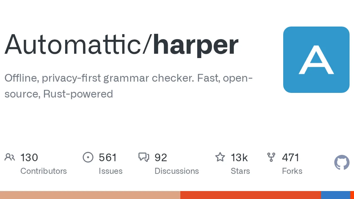 Offline, privacy-first grammar checker. Fast, open-source, Rust-powered - Automattic/harper