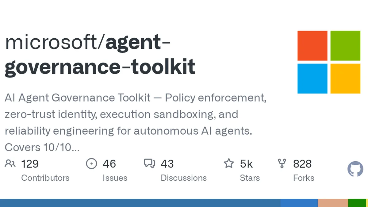 AI Agent Governance Toolkit — Policy enforcement, zero-trust identity, execution sandboxing, and reliability engineering for autonomous AI agents. Covers 10/10 OWASP Agentic Top 10. - microsoft/age...