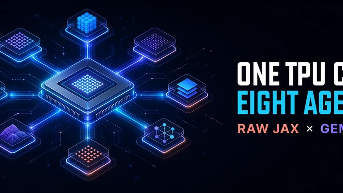 One TPU Chip, Eight Agents: Serving Small Agent Workloads with Raw JAX