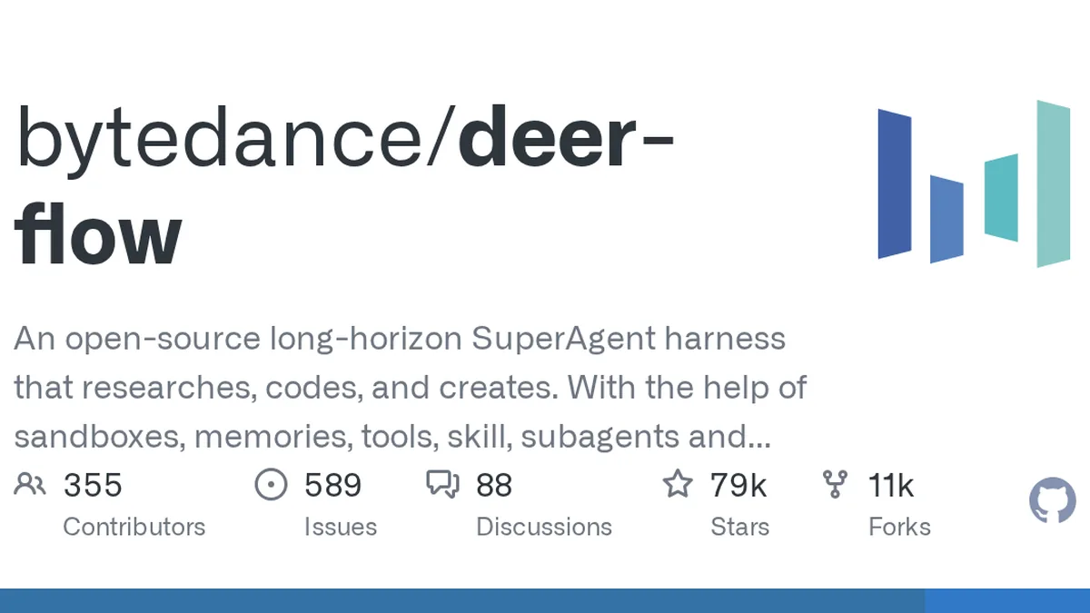 An open-source long-horizon SuperAgent harness that researches, codes, and creates. With the help of sandboxes, memories, tools, skill, subagents and message gateway, it handles different levels of...