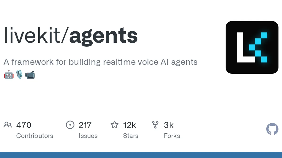 A framework for building realtime voice AI agents 🤖🎙️📹  - livekit/agents