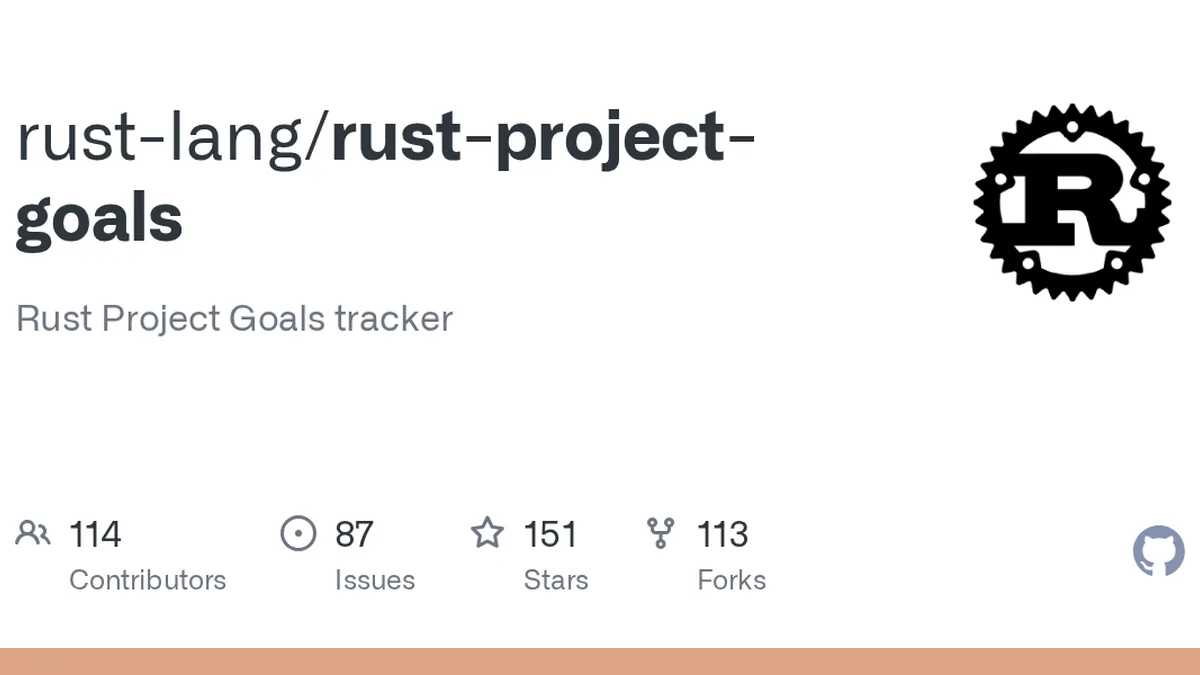Rust Project Goals tracker. Contribute to rust-lang/rust-project-goals development by creating an account on GitHub.