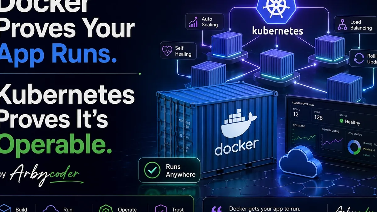 Docker Proves Your App Runs. Kubernetes Proves It's Operable.