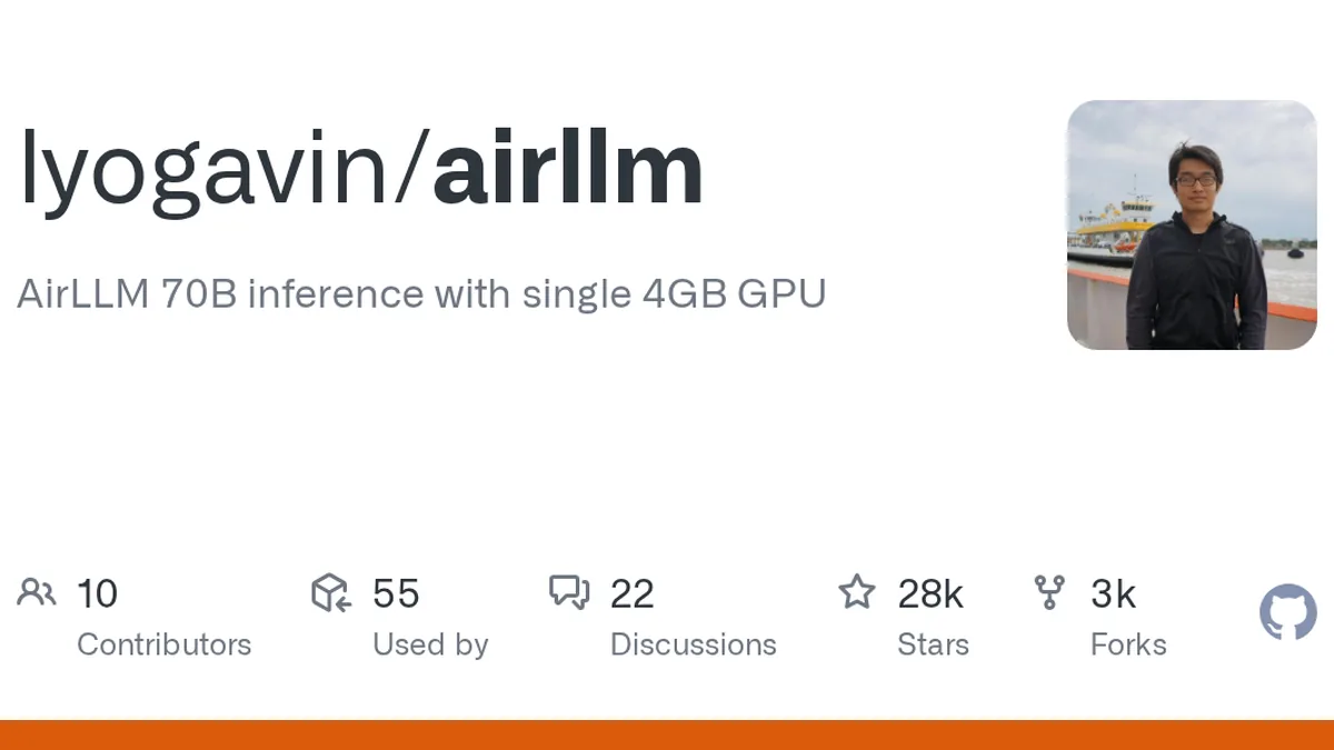 AirLLM 70B inference with single 4GB GPU. Contribute to lyogavin/airllm development by creating an account on GitHub.