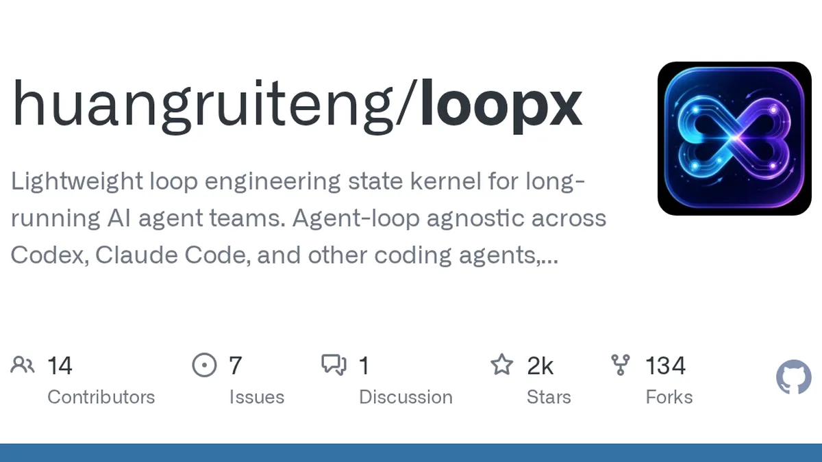 Lightweight loop engineering state kernel for long-running AI agent teams. Agent-loop agnostic across Codex, Claude Code, and other coding agents, with durable goals, quota-aware auto-wake, executa...