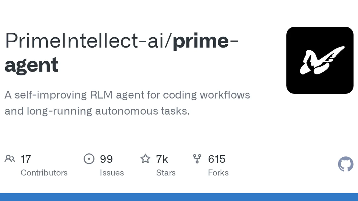 A self-improving RLM agent for coding workflows and long-running autonomous tasks. - PrimeIntellect-ai/prime-agent