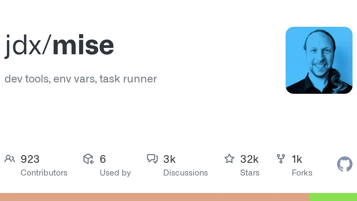 dev tools, env vars, task runner. Contribute to jdx/mise development by creating an account on GitHub.